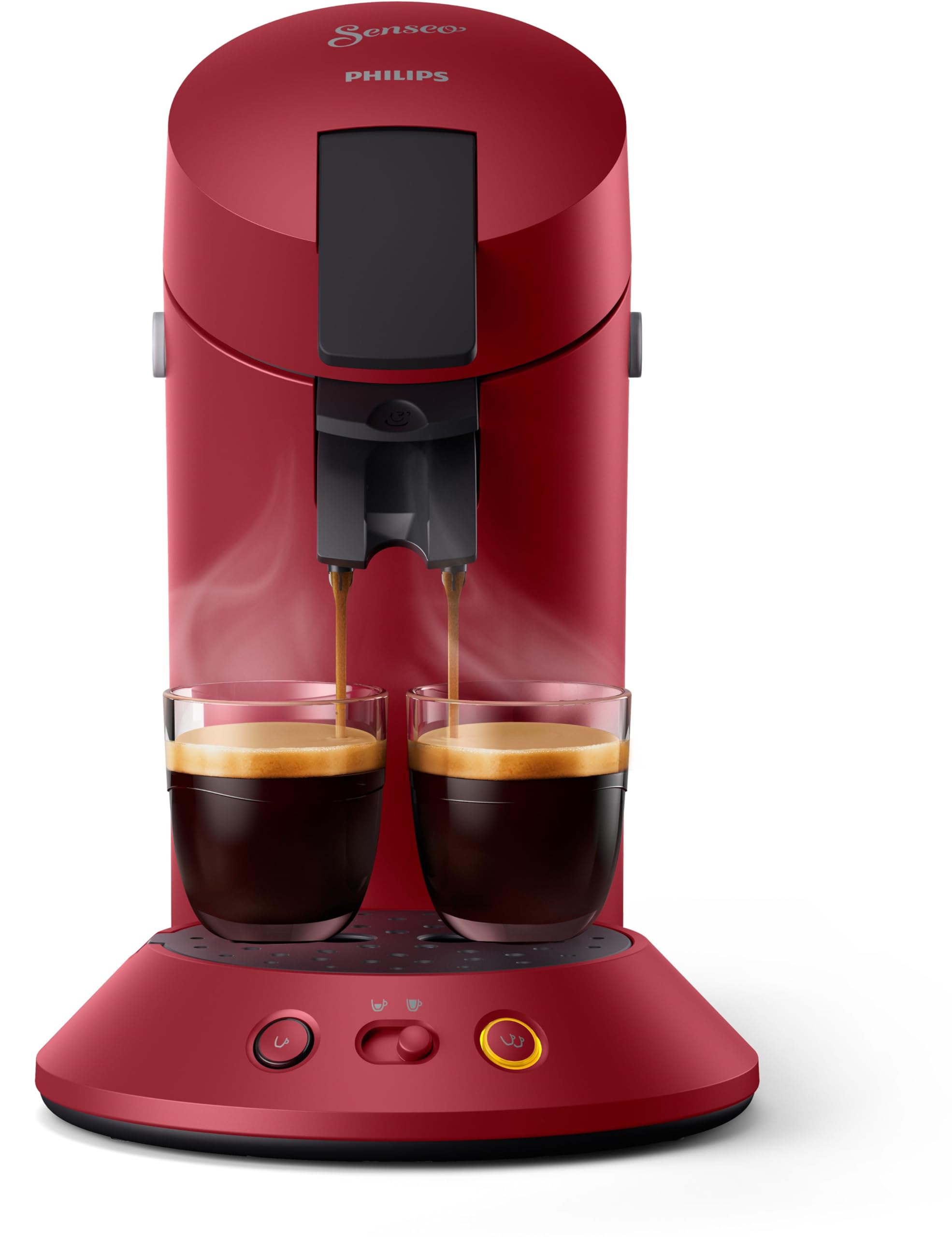 Machine à café à dosettes Rouge Personnalisable – Modèle CSA210/91
