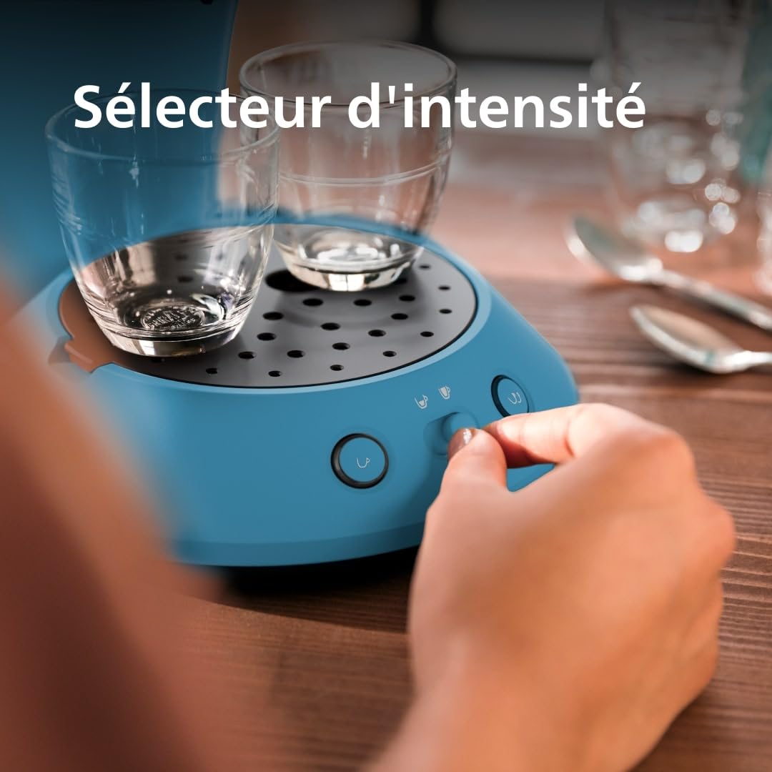 Machine à café à dosettes Bleu Paon – Modèle CSA210/00