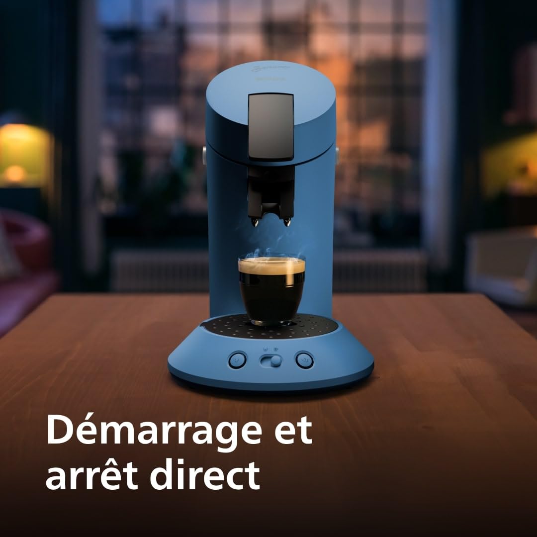 Machine à café à dosettes Bleu Paon – Modèle CSA210/00