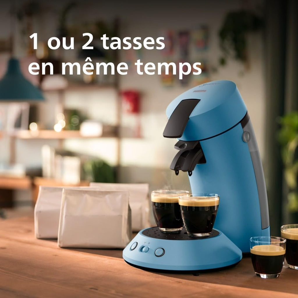 Machine à café à dosettes Bleu Paon – Modèle CSA210/00