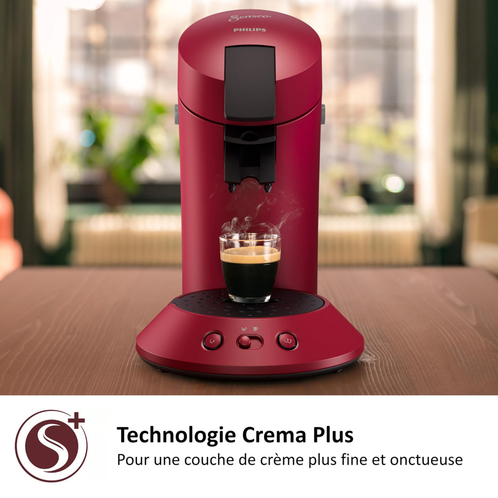 Machine à café à dosettes Rouge Personnalisable – Modèle CSA210/91