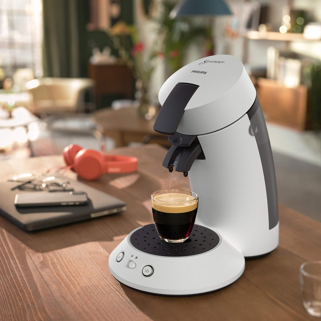 Machine à café à dosettes Blanche Mat – Modèle CSA210/11