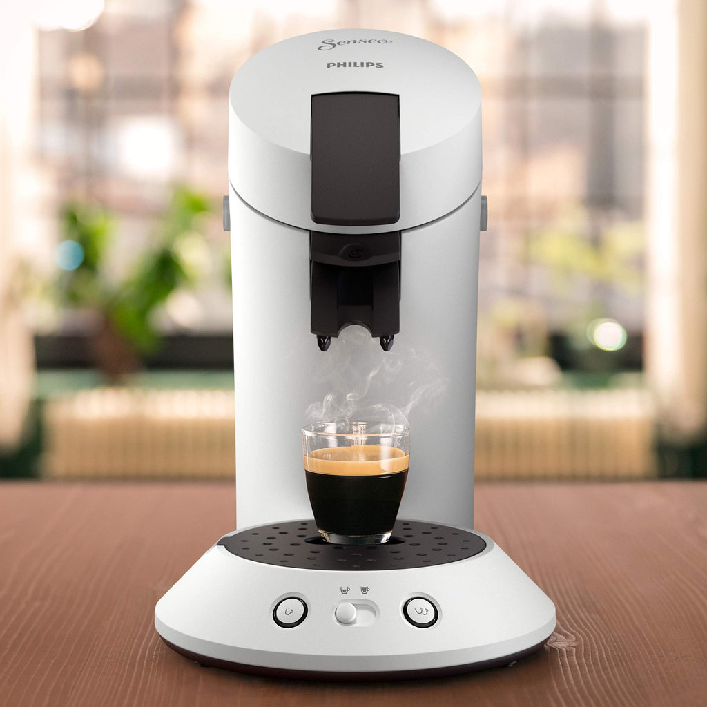 Machine à café à dosettes Blanche Mat – Modèle CSA210/11