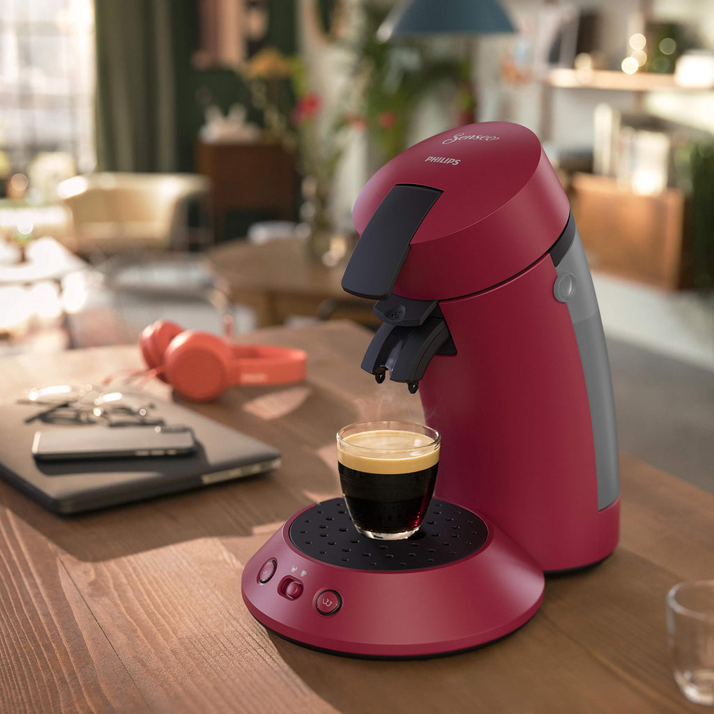 Machine à café à dosettes Rouge Personnalisable – Modèle CSA210/91
